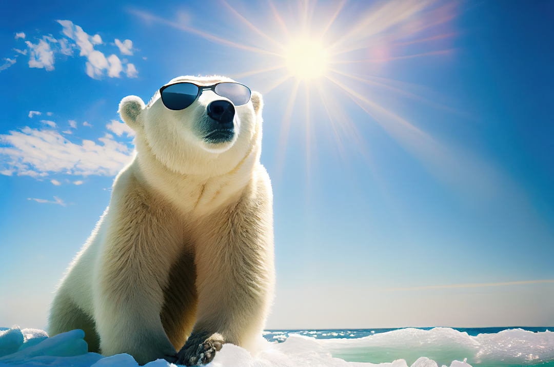 Polar Bear in Sun Glasses